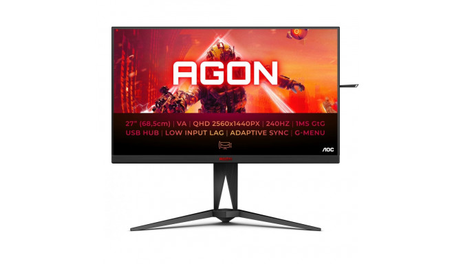 "AOC 68.6cm (27"") AG275QZN/EU 16:09 2xHDMI+2xDP+USB VA bl/ retail"