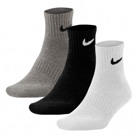 Skarpety Nike Everyday Cushioned Ankle 3 pary białe, czarne, szare SX7667 964 34-38