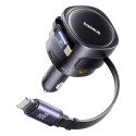 Baseus PD car charger 1x USB-C + USB-A port 90W black