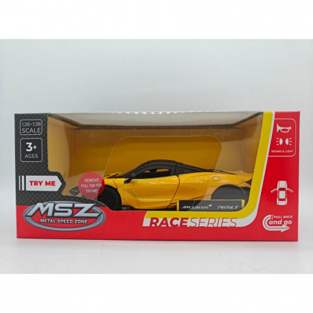 MSZ Die-cast model McLaren 765 LT, scale 1:31