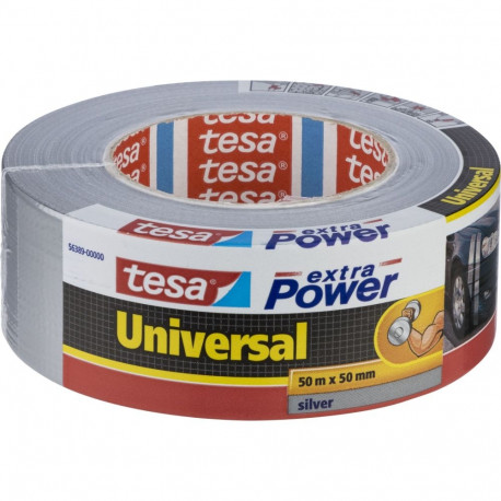 Tesa Duct Tape 50m x 50mm extra tugev hõbedane 56389