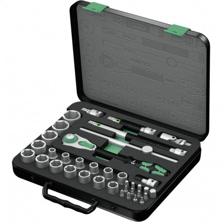 WERA 8100 SC 2 Zyklop Speed Ratchet set 1/2  drive metric