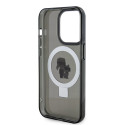 Karl Lagerfeld Ringstand Karl and Choupette MagSafe Case for iPhone 15 Pro Max Black