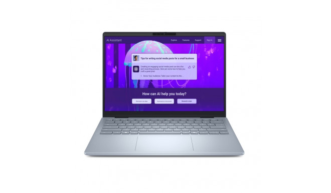 Dell Plus 14 jääsinine 14" 2.5K 2560 x 1600 pikslit matt ekraan Intel Core Ultra 7 256V 16 GB LPDDR5