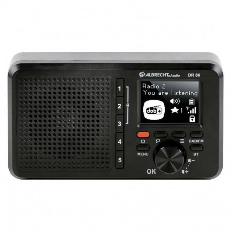 Albrecht DR 86 Senior Digital Radio DAB+ black