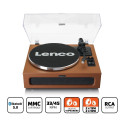 Lenco LS-430 record player 4x speakers BT brown