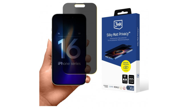 3MK Silky Matt Privacy iPhone 16 Pro6.3" Privacy Film