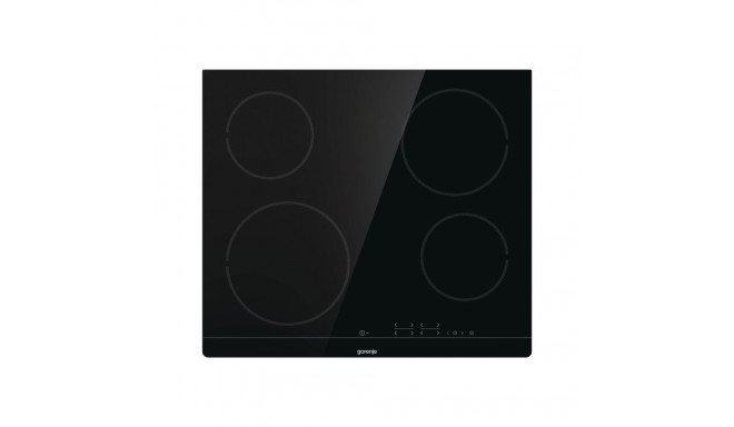 Gorenje | Hob | ECT641BSC | Vitroceramic | Number of burners/cooking zones 4 | Touch | Timer | Black