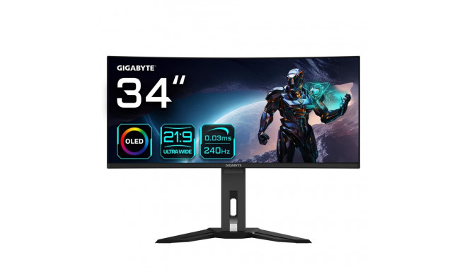 Gigabyte MO34WQC2 34" OLED WQHD kumer mängumonitor