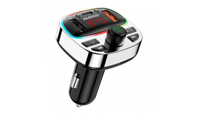 Dudao 2PRO+ Transmitter with PD25W Bluetooth 5.3 RGB Charging Ports Black