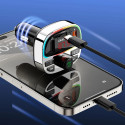 Dudao 2PRO+ Transmitter with PD25W Bluetooth 5.3 RGB Charging Ports Black