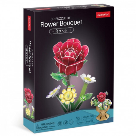 Puzzle 3D Flower bouquet - Roses