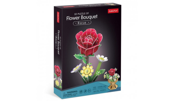 Puzzle 3D Flower bouquet - Roses