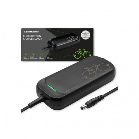 36V Electric Bike & Scooter Charger | 42V Output | 2A | 5.5 × 2.1 mm Connector | Waterproof | Includ