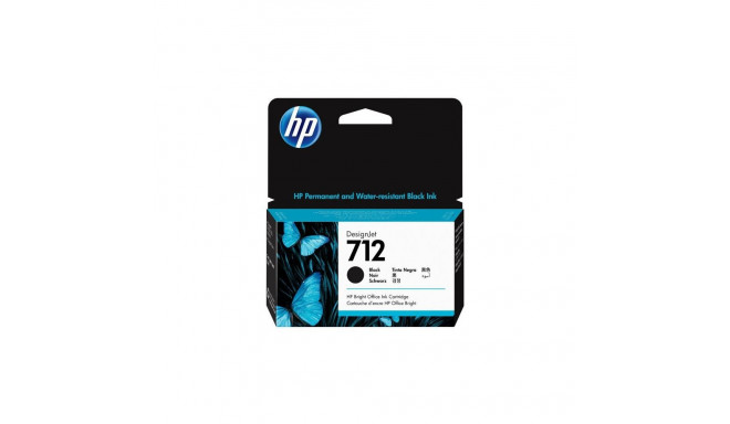 Tint HP 3ED70A nr. 712 black 38ml - DesignJet Studio, T210, T230, T250, T630, T650