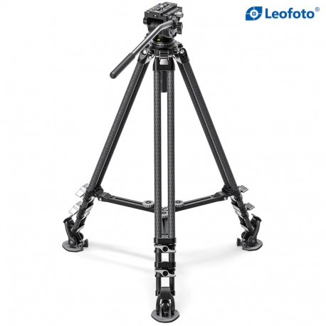Leofoto LVC-193C+BV-10 LVC twin-leg carbon video tripod with fluid head (kit)