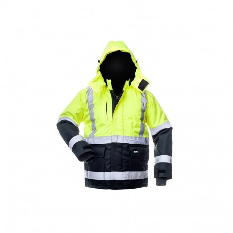 JACKET CANVAS HI-VIS WJ-8946 YEL/BLU L