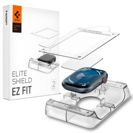 Spigen screen protector foil EliteShield EZ Fit Apple Watch 10 46mm 2pcs