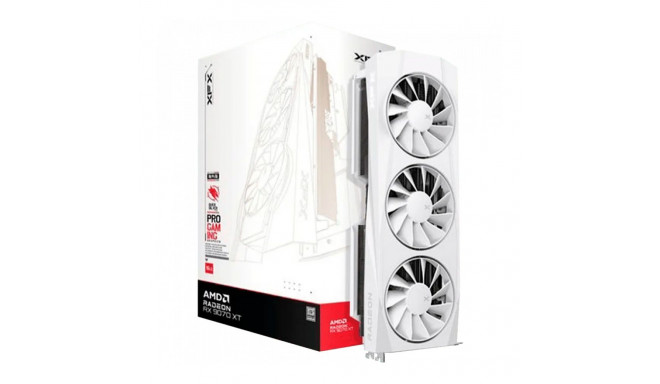 XFX Quicksilver AMD Radeon RX 9070XT White Gaming Edition with 16GB GDDR6 HDMI 3xDP, AMD RDNA 4