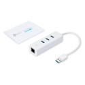 "USB TP-LINK UE330 - USB 3.0 to Gigabit Ethernet Network Adapter with 3-Port USB 3.0 Hub"