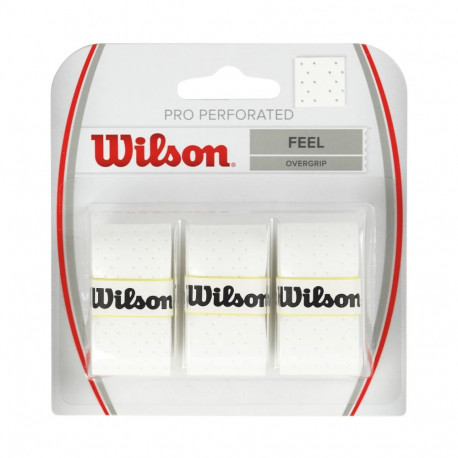 Owijka Wilson Pro Perforated Feel Overgrip biała 3 szt. WRZ4005WH