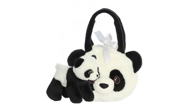 AURORA Fancy Pals plush toy panda in a bag, 20 cm