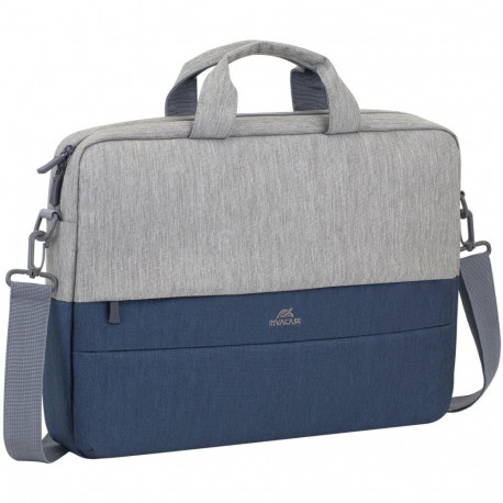 Rivacase 7532 Prater Laptop Tasche 15,6  grau/blau