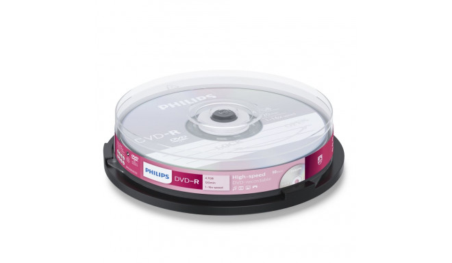 1x10 Philips DVD-R 4,7GB 16x SP