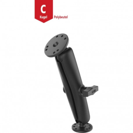 RAM Mounts Aufbau-Set 2x R-Basis AMPS langer Arm C-Kugel