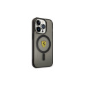 Ferrari FEHMP14XURKK iPhone 14 Pro Max 6.7" czarny|black hardcase Translucent Magsafe