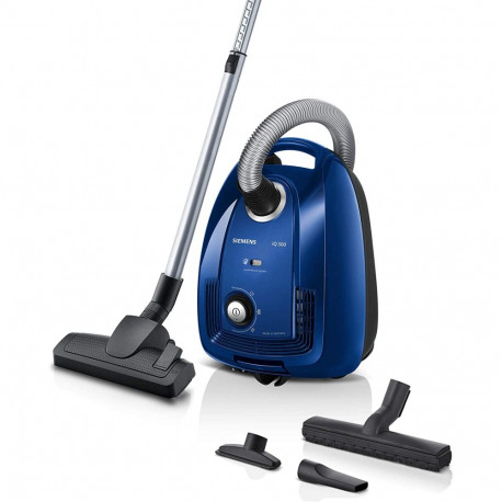 Siemens iQ300 VSC3320, canister vacuum cleaner (blue/black)