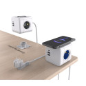 Voolukaabel Microconnect Power Cube, 3 x Schuko / USB-C / USB-A / QI