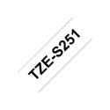Brother TZe-S251 lint, 24 mm x 8 m, must valgel