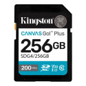 Kingston Canvas Go! Plus 256 GB SD mälukaart klass 10, UHS-I, U3, V30