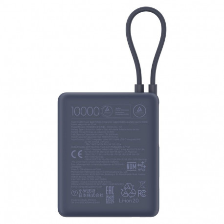 Xiaomi 33W akupank (integreeritud kaabel) | 10000 mAh | USB-C | jääsinine