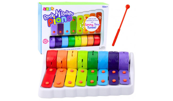 Rock N' Roller Piano Instrument Dla Malucha Cymbałki Obrotowe Koła Kolorowe