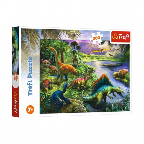 Puzzle - 200 - Drapieżne dinozaury - Trefl - 13281