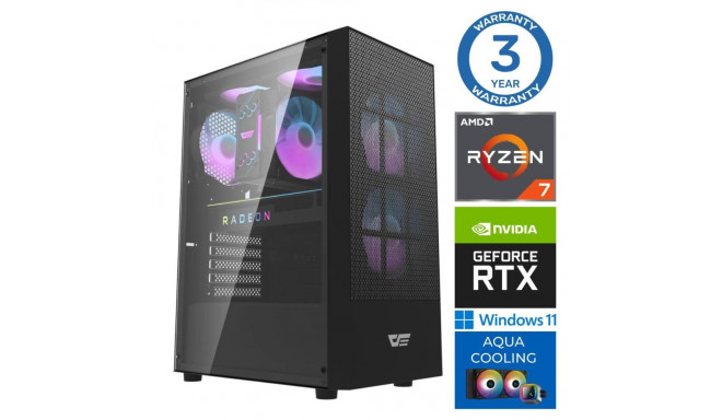 INTOP AQUA Ryzen 7 7700X 32GB DDR5 2TB SSD M.2 NVME+2TB RTX5060Ti 16GB WIN11