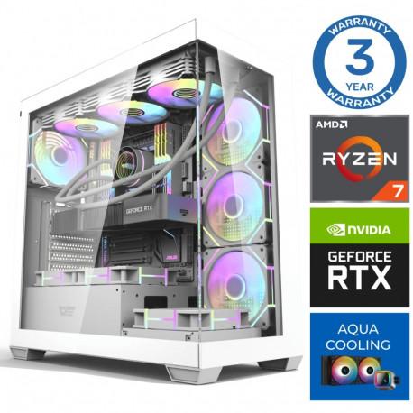INTOP AQUA Ryzen 7 7700X 64GB DDR5 1TB SSD M.2 NVME RTX5060Ti 16GB no-OS