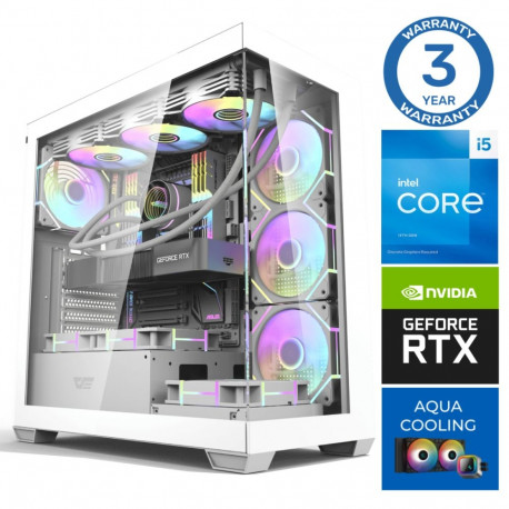 INTOP AQUA i5-14400F 32GB DDR5 1TB SSD M.2 NVME+2TB RTX5060Ti 16GB no-OS