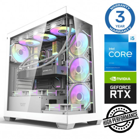 INTOP i5-14400F 64GB DDR5 1TB SSD M.2 NVME RTX5060Ti 16GB no-OS