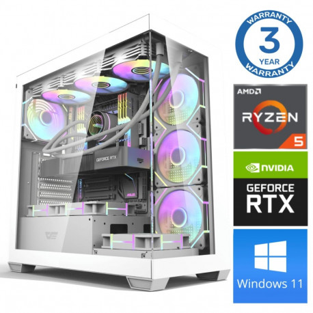 INTOP Ryzen 5 7500F 64GB DDR5 1TB SSD M.2 NVME RTX5060Ti 16GB WIN11