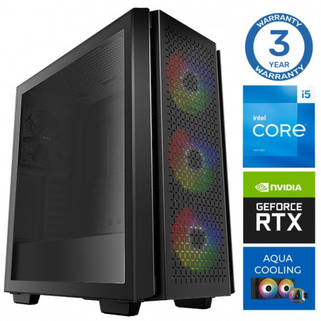 INTOP AQUA i5-13400F 64GB DDR5 500SSD M.2 NVME RTX5060Ti 16GB no-OS