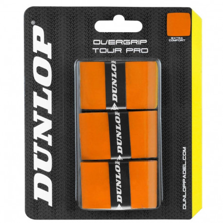 Padel bat overgrip DUNLOP TOUR PRO 3pcs. orange