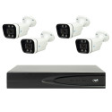 PNI-IP810-4IP8 NVR POE PNI House IP810 video surveillance package, 4 PNI IP8POE cameras, 8MP and cab