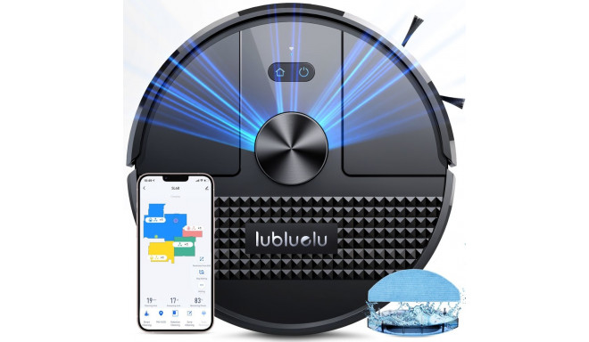 Lubluelu SL68 Robot Vacuum 4500Pa 3-in-1 LiDAR App Control Black
