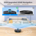 Lubluelu L15 Robot Vacuum  3-in-1 5000Pa LiDAR App Control Black