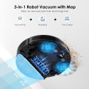 Lubluelu SL60 Plus Robot Vacuum 4000Pa LiDAR Auto-Emptying App Control Black