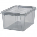 Plastkast kaanega SmartStore Classic 31 hall/läbipaistev, 26x39x50cm /32L