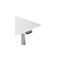 Adjustable Height Table Up Up Bjorn Gray, Table top M White